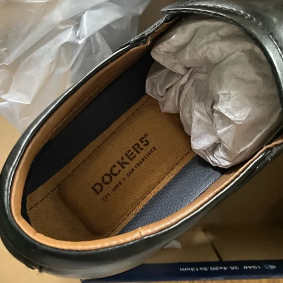 Mens Dockers 10.5 Black Greer Dress shoes - Picture 13 of 14